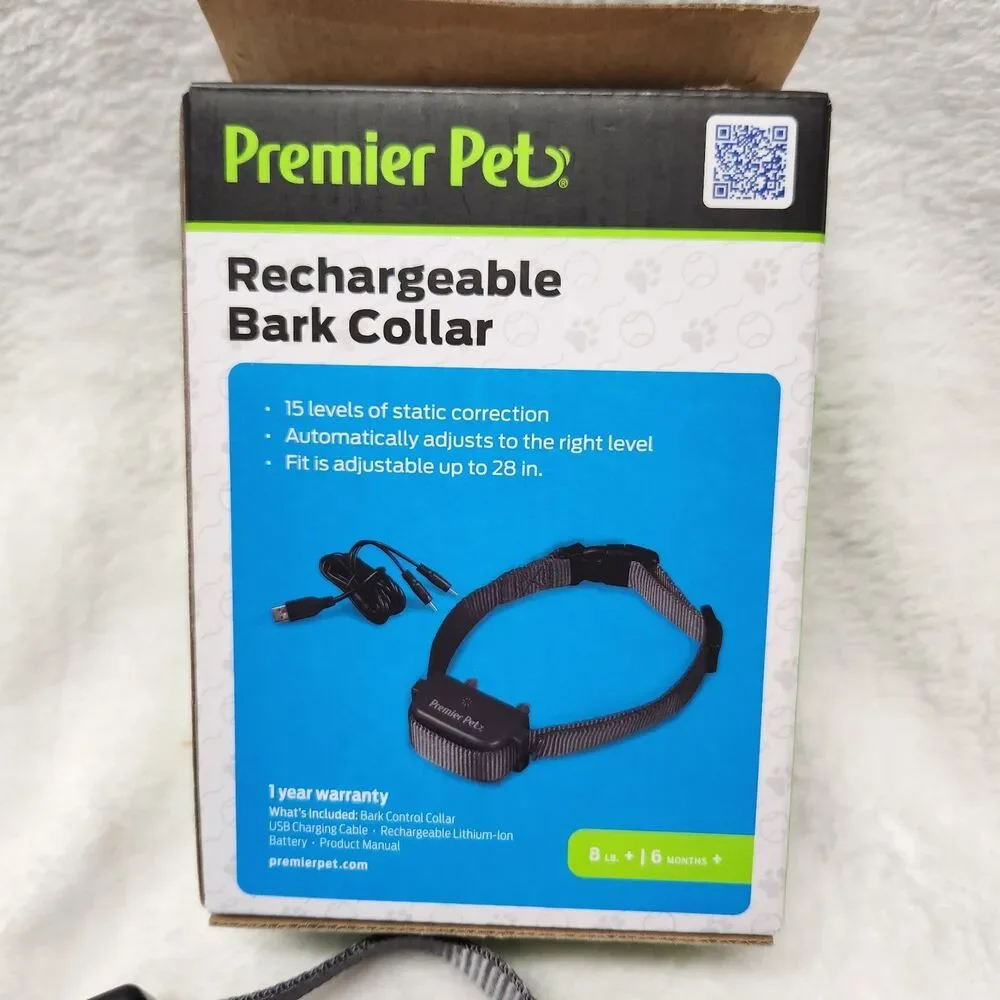 Premier Pet Dog Bark Collar, Discourage Barking & Whining, 15 Levels